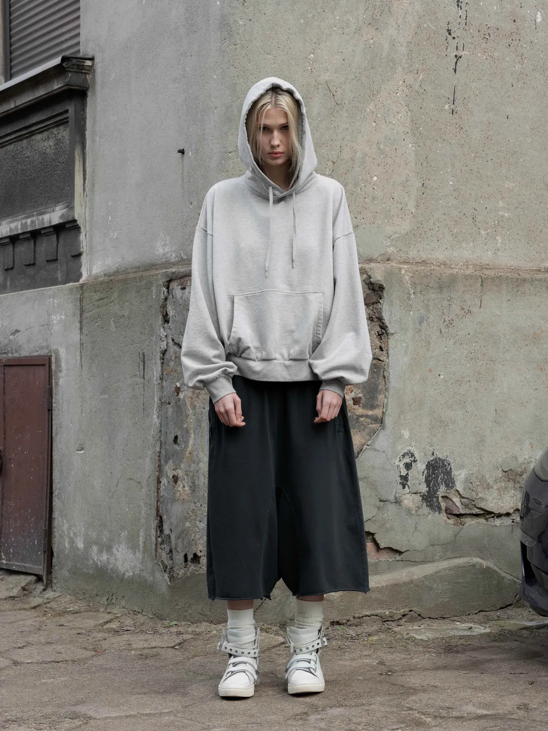 Enrage Blanc Hoodie hanorac gri 100% bumbac