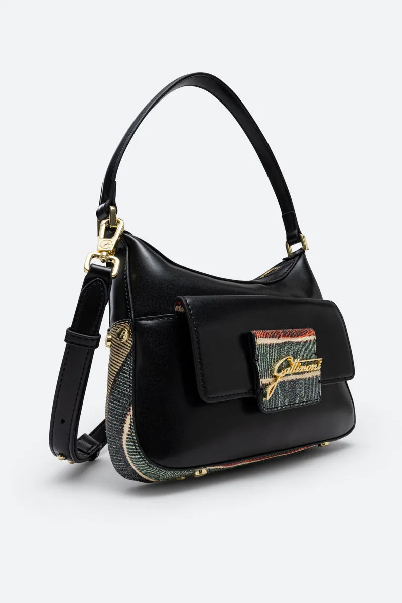Gattinoni Planetarium Classic geanta baguette hobo piele sintetica