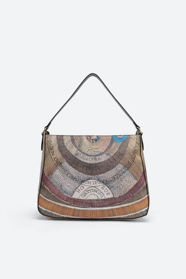 Gattinoni Planetarium Hobo geanta medie Wild piele