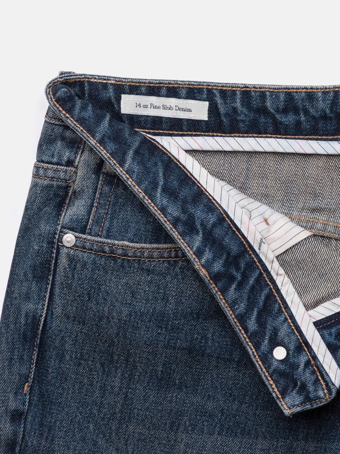 Enrage Straight Jeans blugi bleumarin denim