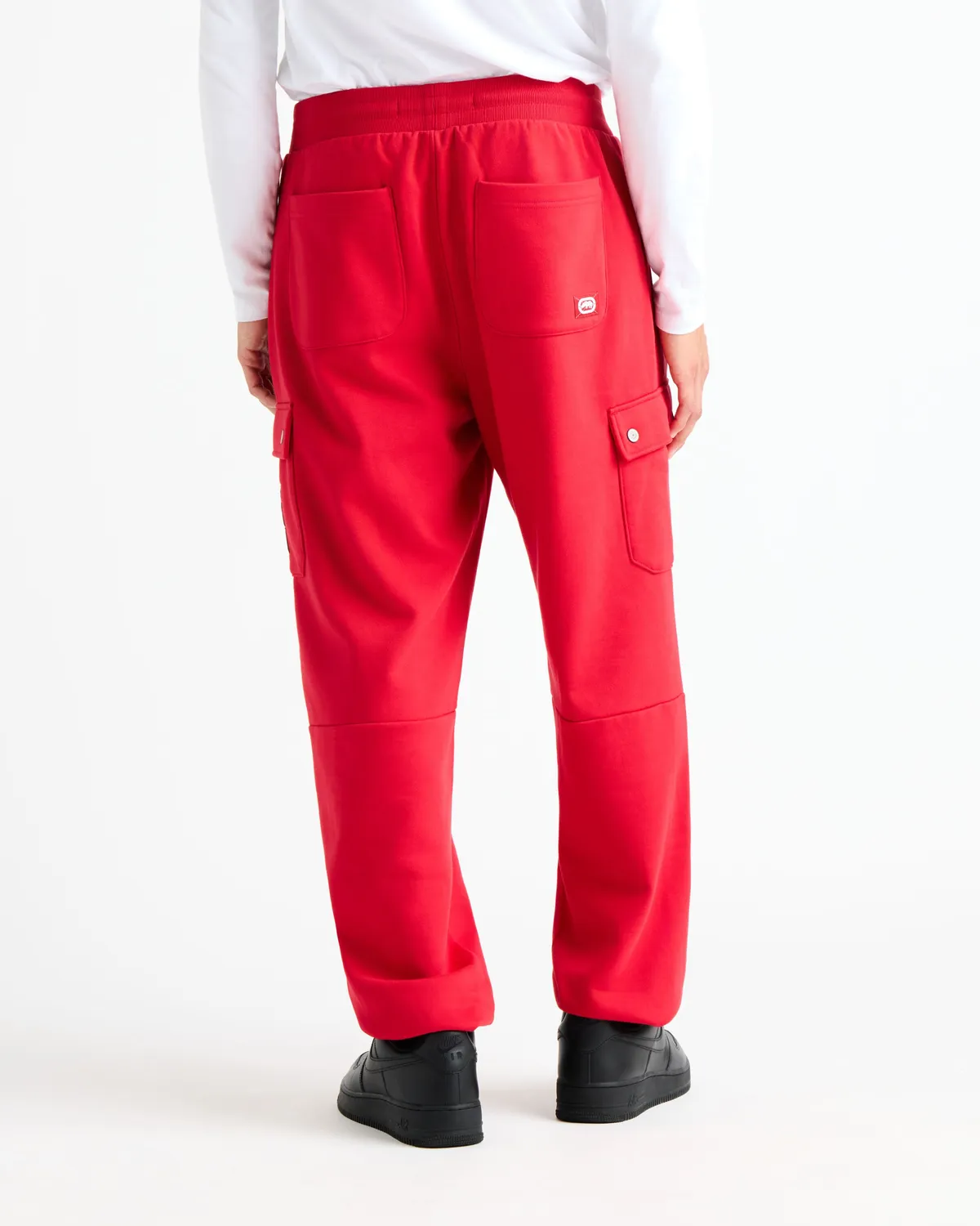 Ecko Red Cargo Pocket Fleece Baggy pantaloni fleece bumbac