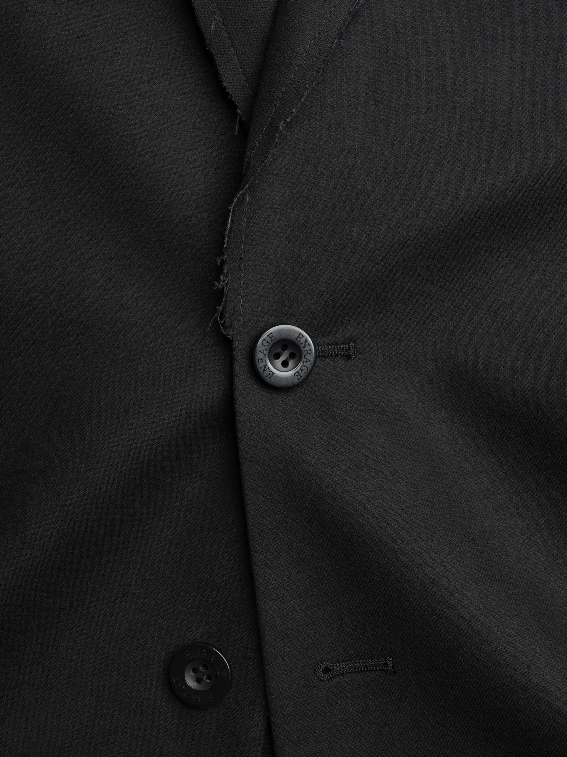Enrage Worn Blazer sacou negru bumbac-in