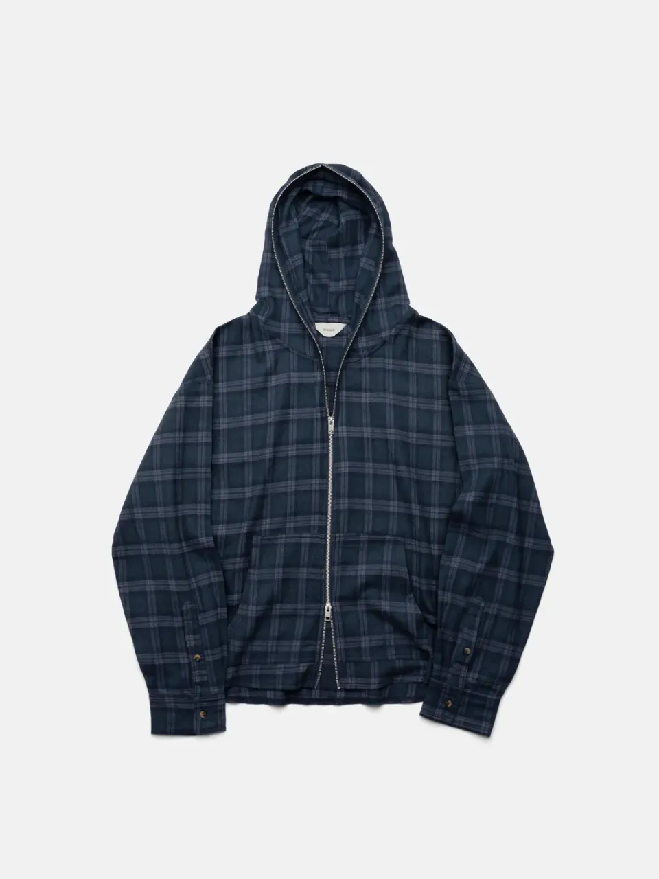 Enrage Flannel Hoodie hanorac bleumarin flanel
