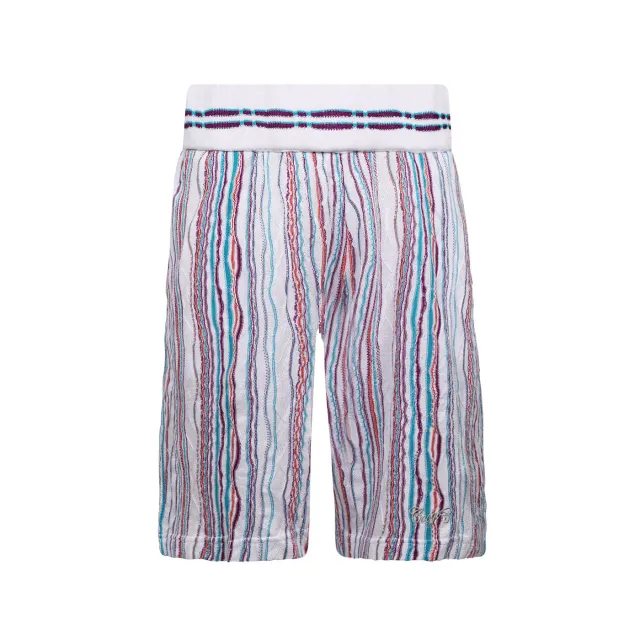 COOGI Light Weight Sweater pantaloni scurti albi bumbac mercerizat