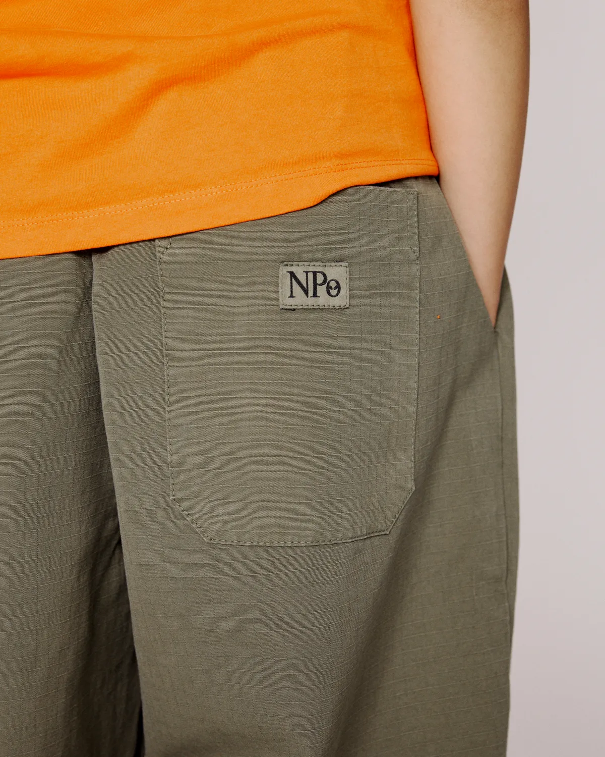 No Problemo Mini Problemo Ripstop Work Pant pantaloni olive bumbac