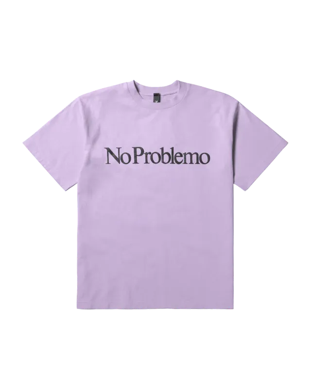 No Problemo SS Tee tricou lila bumbac greu