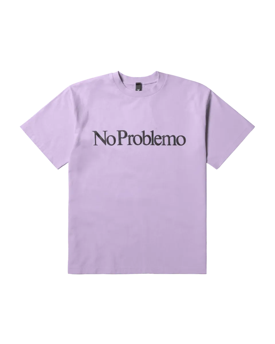 No Problemo SS Tee tricou lila bumbac greu