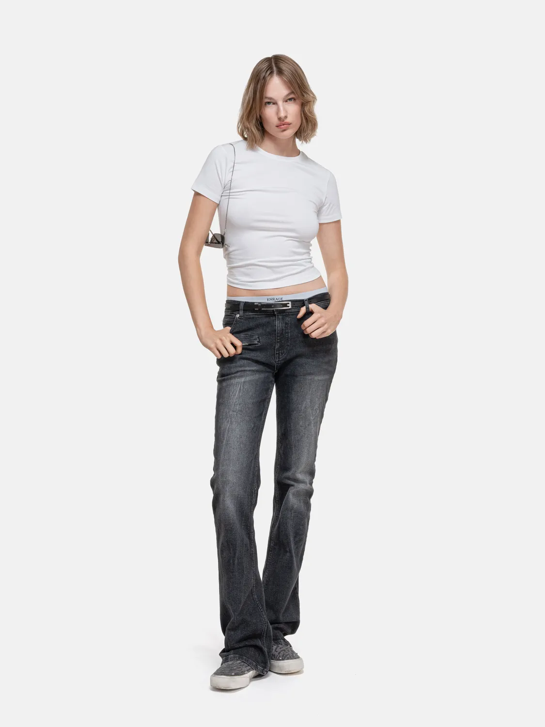 Enrage Fitted tricou dama alb modal