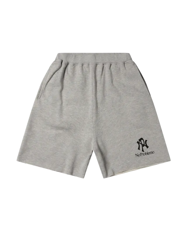 No Problemo NYP Sweatshort shorts gri bumbac