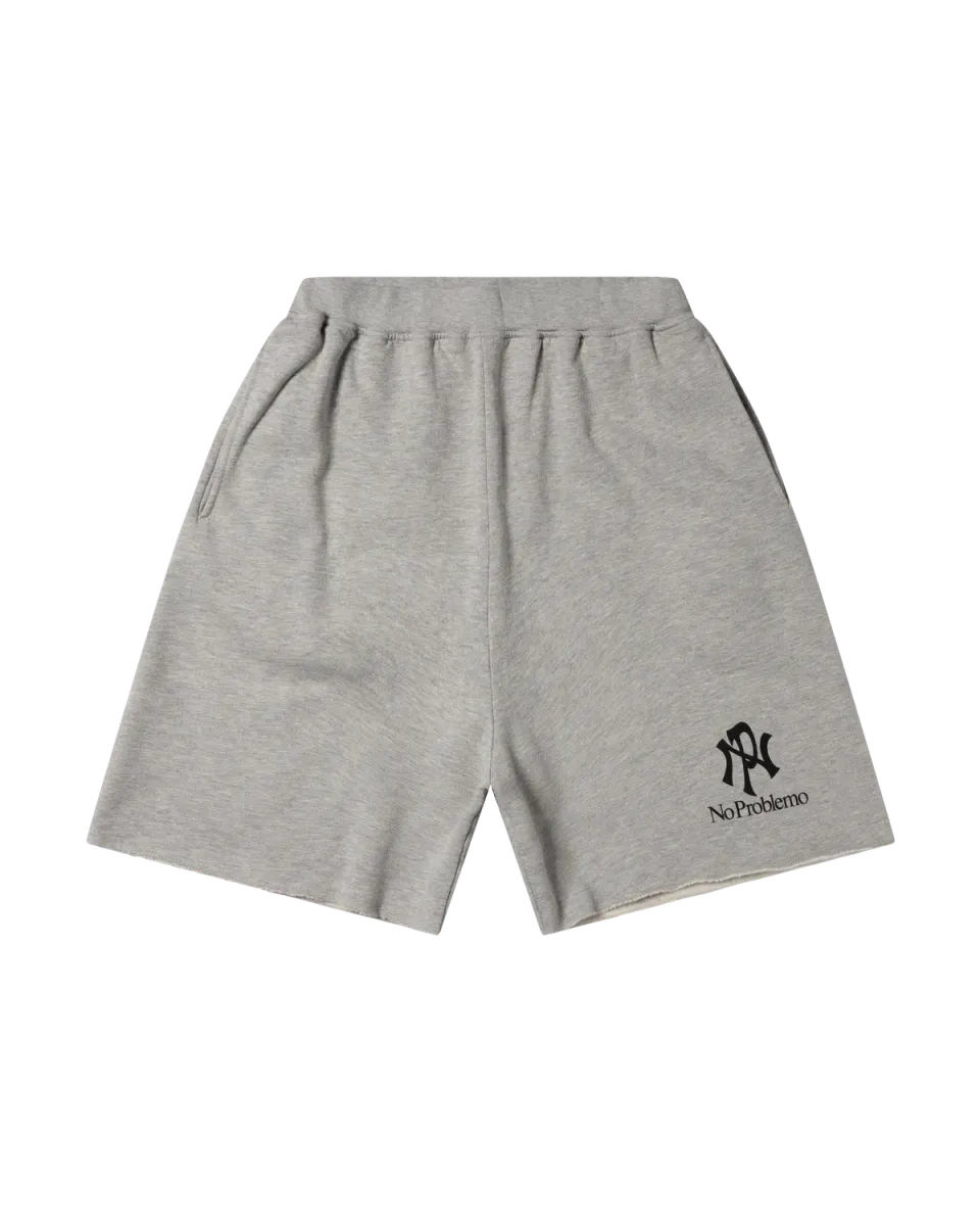 No Problemo NYP Sweatshort shorts gri bumbac
