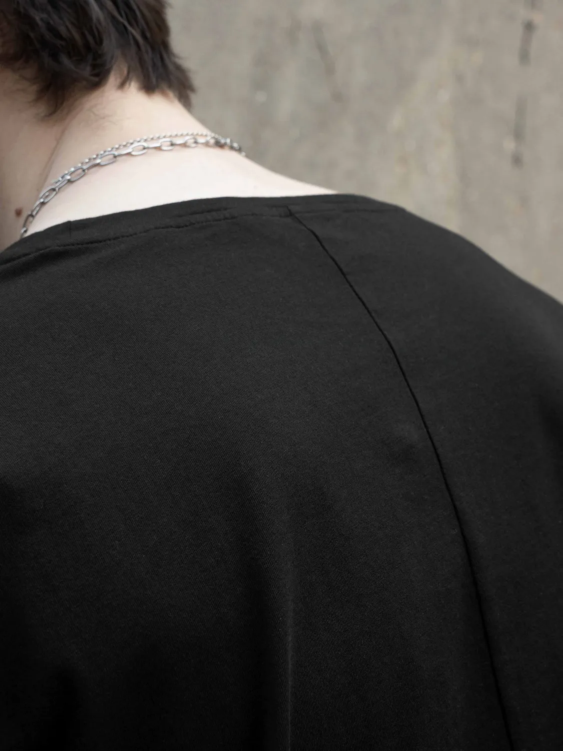 Enrage Round Neck Tee Black tricou negru bumbac