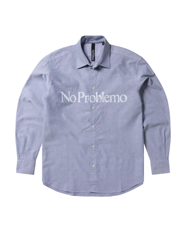 No Problemo NP40101.06 cămașă oxford albastră bumbac