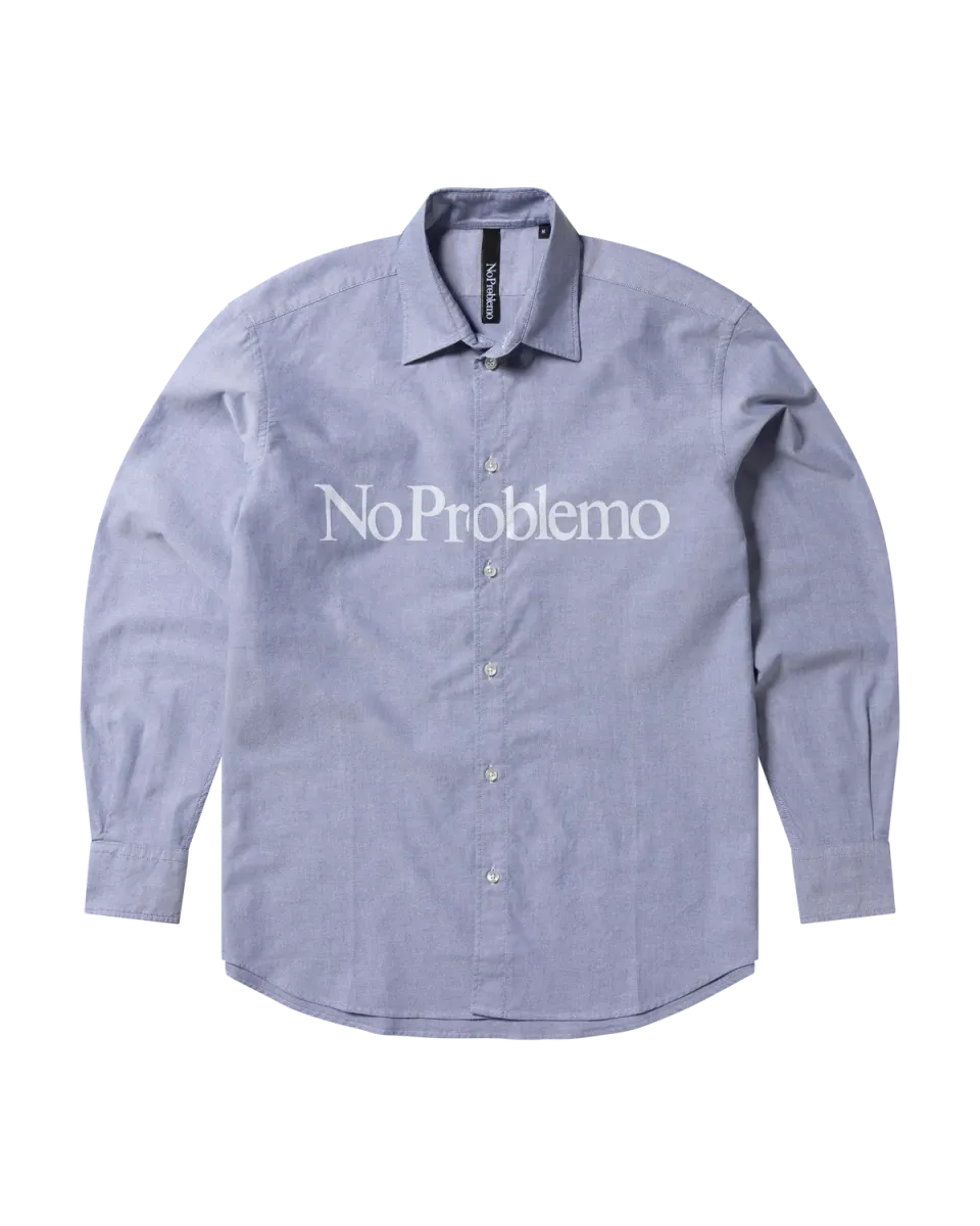 No Problemo NP40101.06 cămașă oxford albastră bumbac
