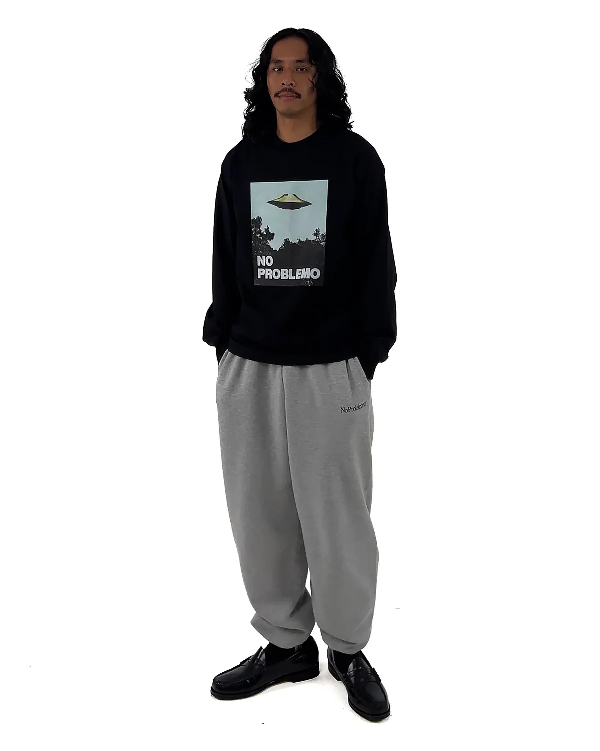 No Problemo Visitors tricou maneca lunga bumbac negru