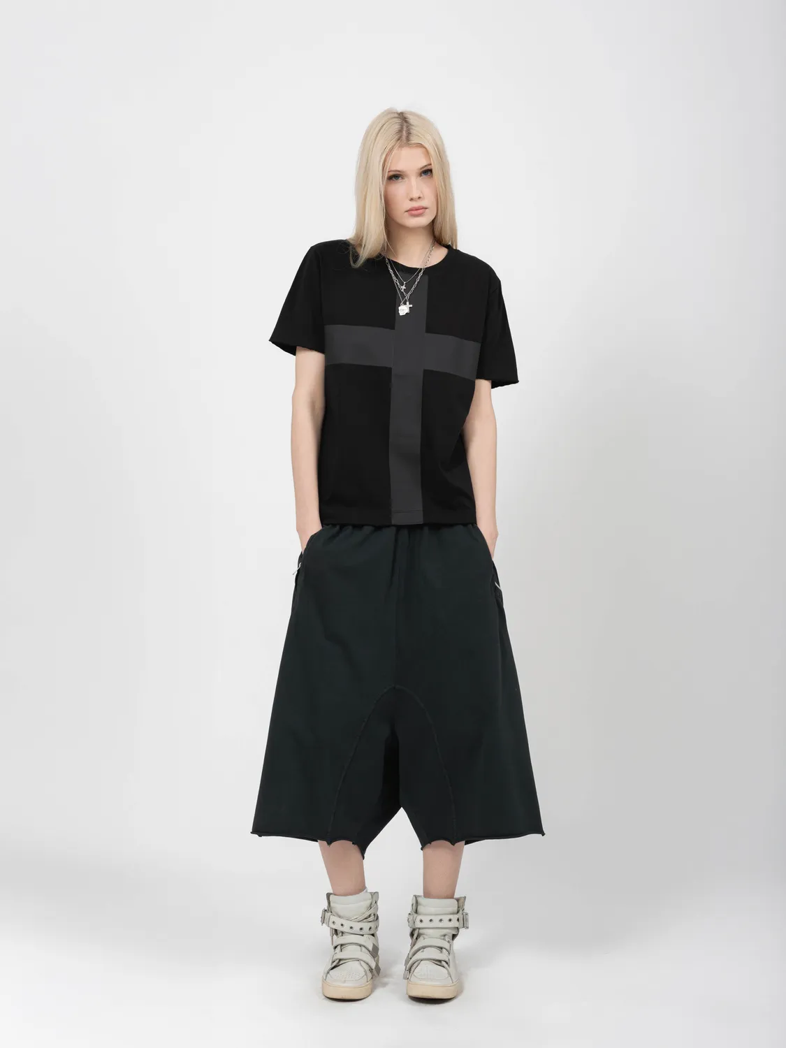 Enrage Round Neck Tee tricou negru bumbac