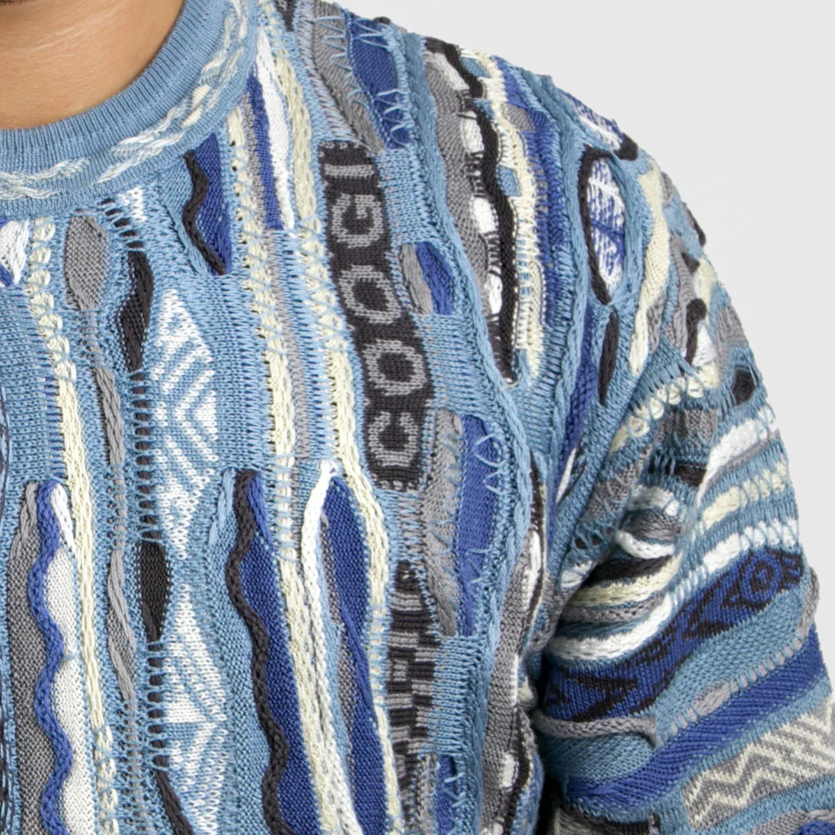COOGI Pacific Blue Crewneck pulover albastru