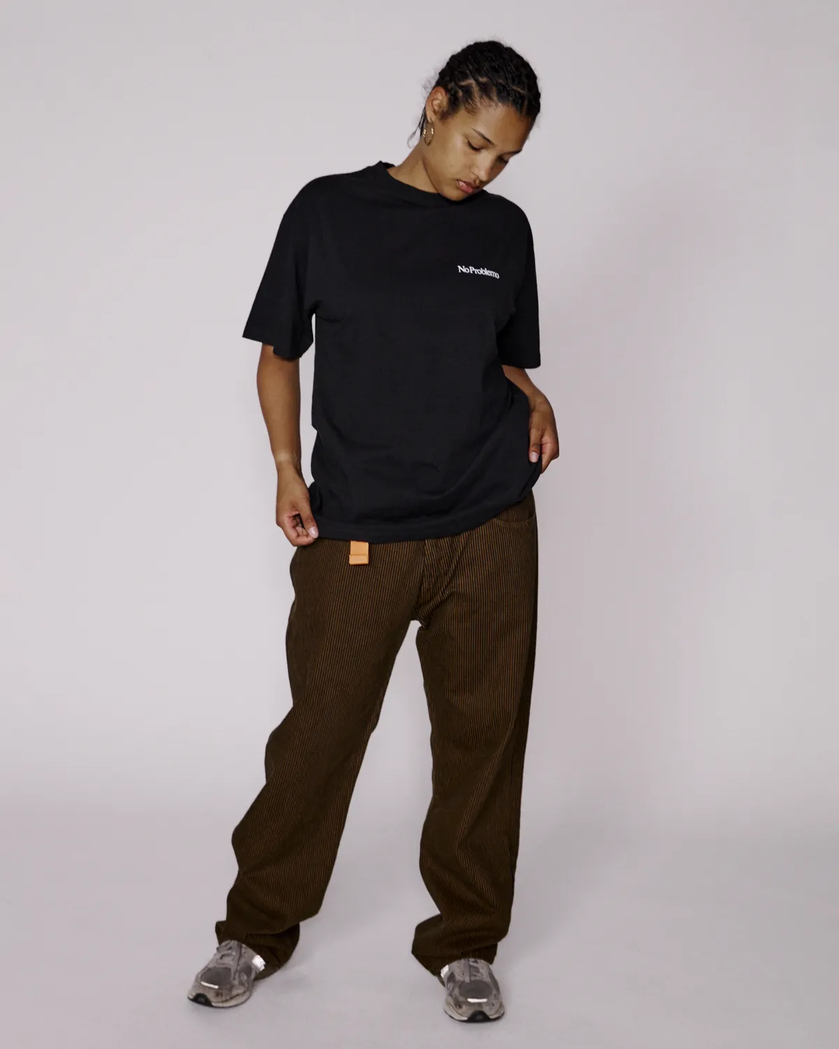 No Problemo Striped Nayoko Bagi Jean blugi maro