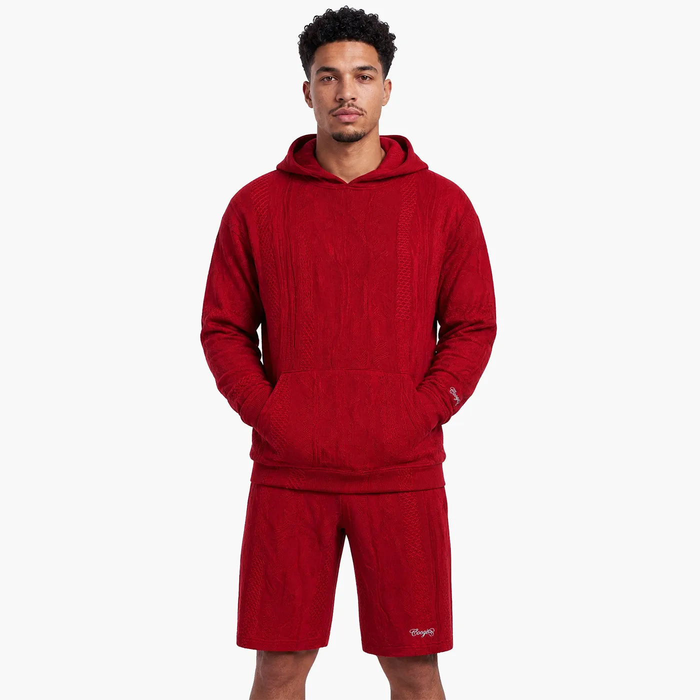 COOGI Red Alert hanorac tricotat rosu bumbac