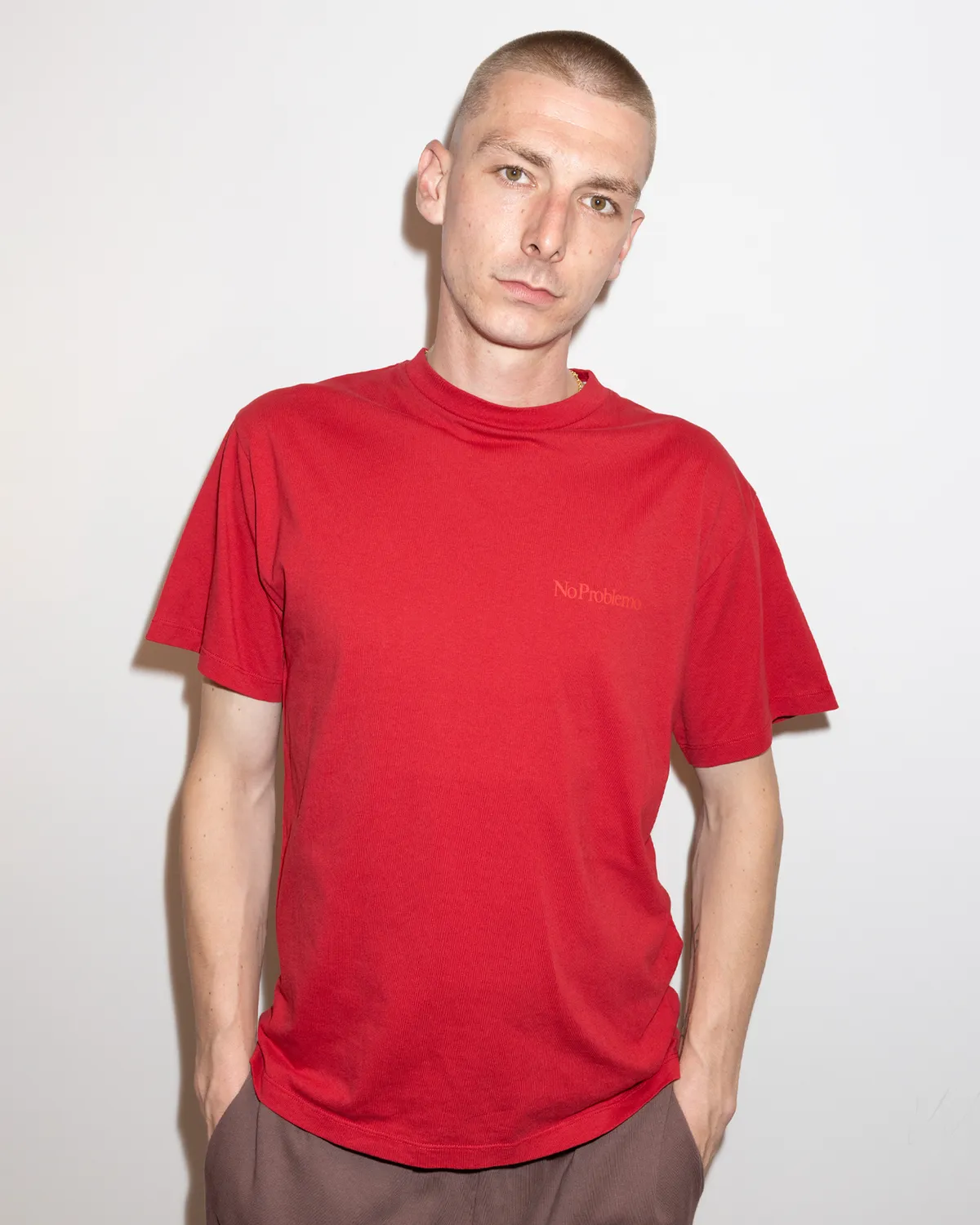 No Problemo Mini Problemo tricou rosu bumbac