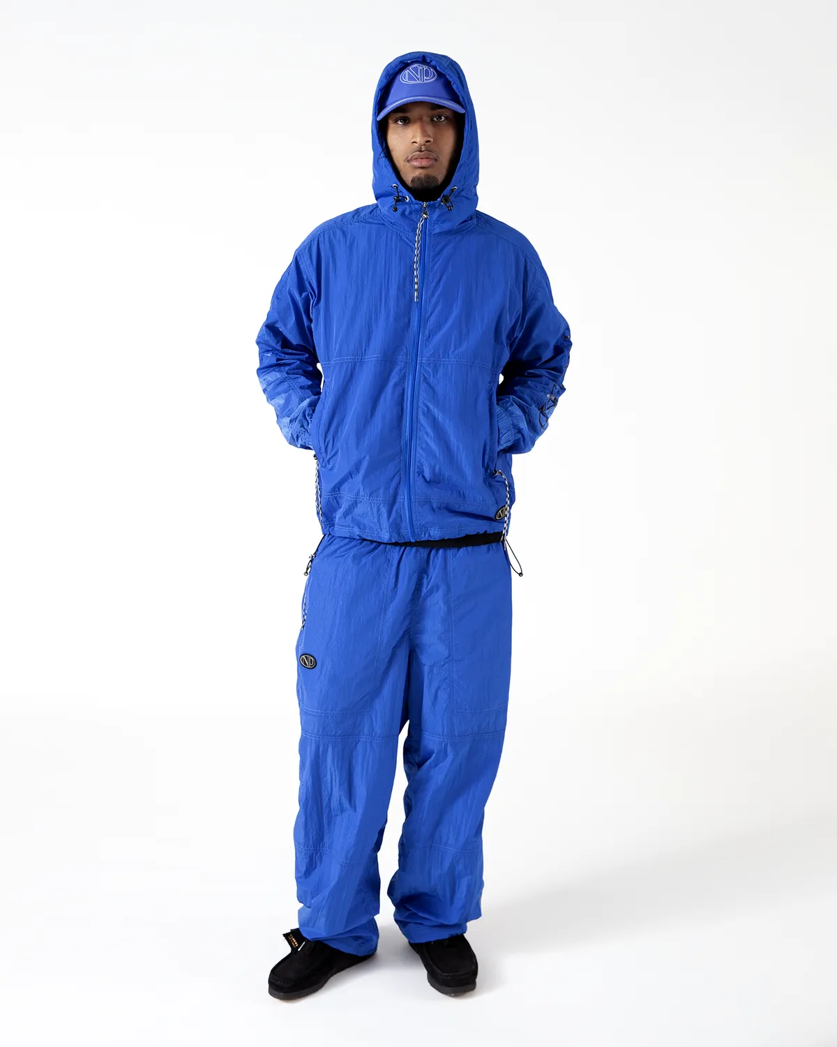No Problemo NP Contrast pantaloni albastri nylon