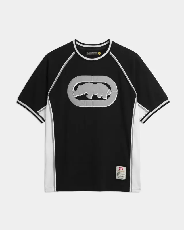 Ecko Red Rhino Raglan tricou barbati bumbac negru