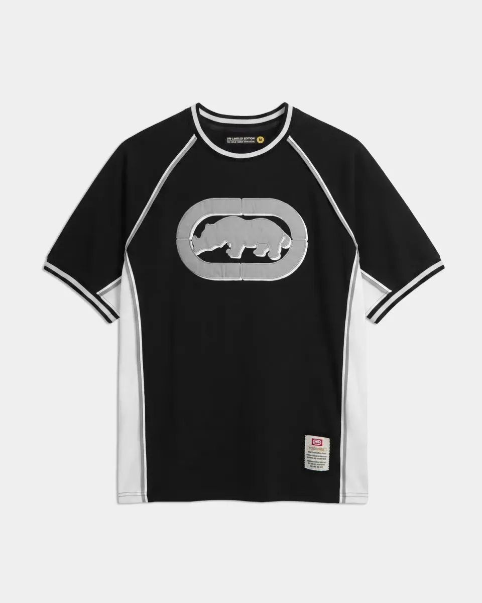 Ecko Red Rhino Raglan tricou barbati bumbac negru
