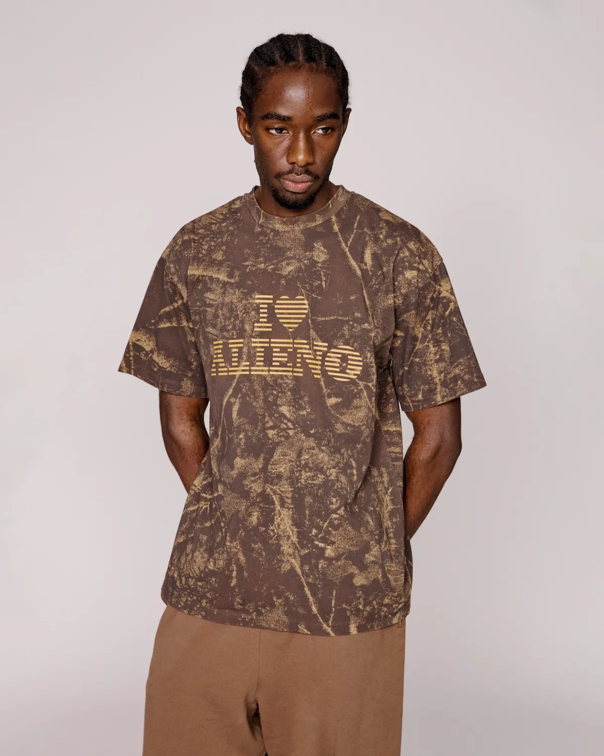 No Problemo I Love Alieno Camo tricou camuflaj