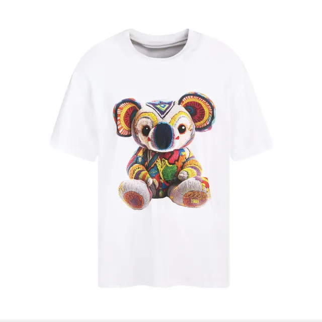 COOGI Koala Tee Oversized tricou alb bumbac