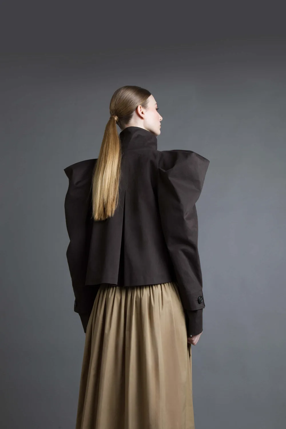 Gattinoni Trench Scurt trenci dama gabardina bumbac