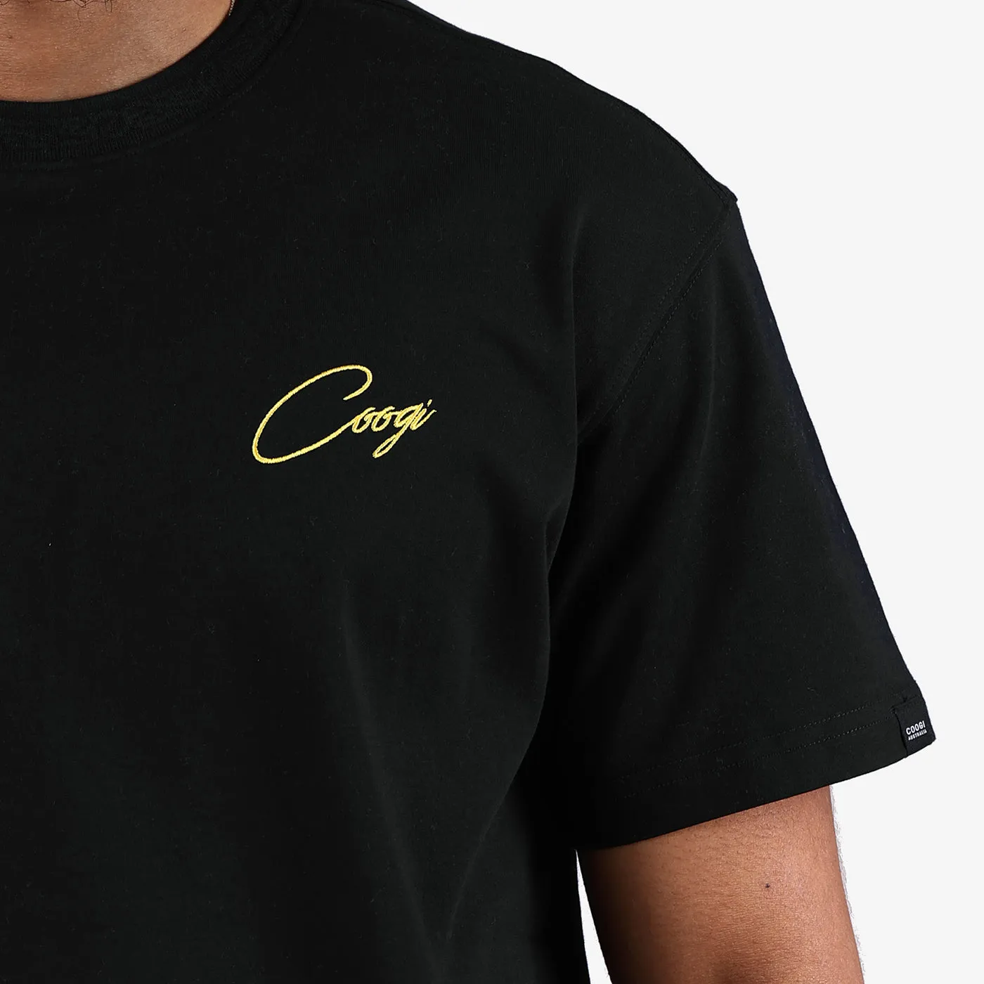COOGI Script Tee tricou negru bumbac premium