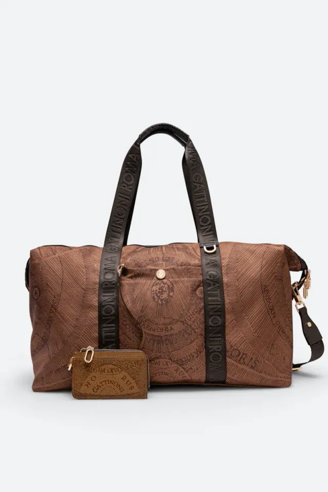 Gattinoni Maya Experience geantă mână maro 44 cm