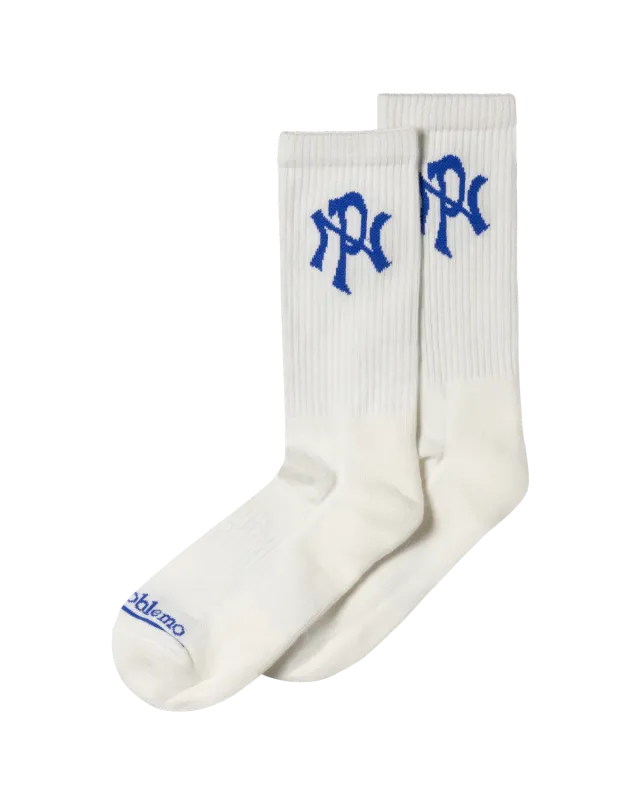 No Problemo NYP Sock sosete albe talpa groasa
