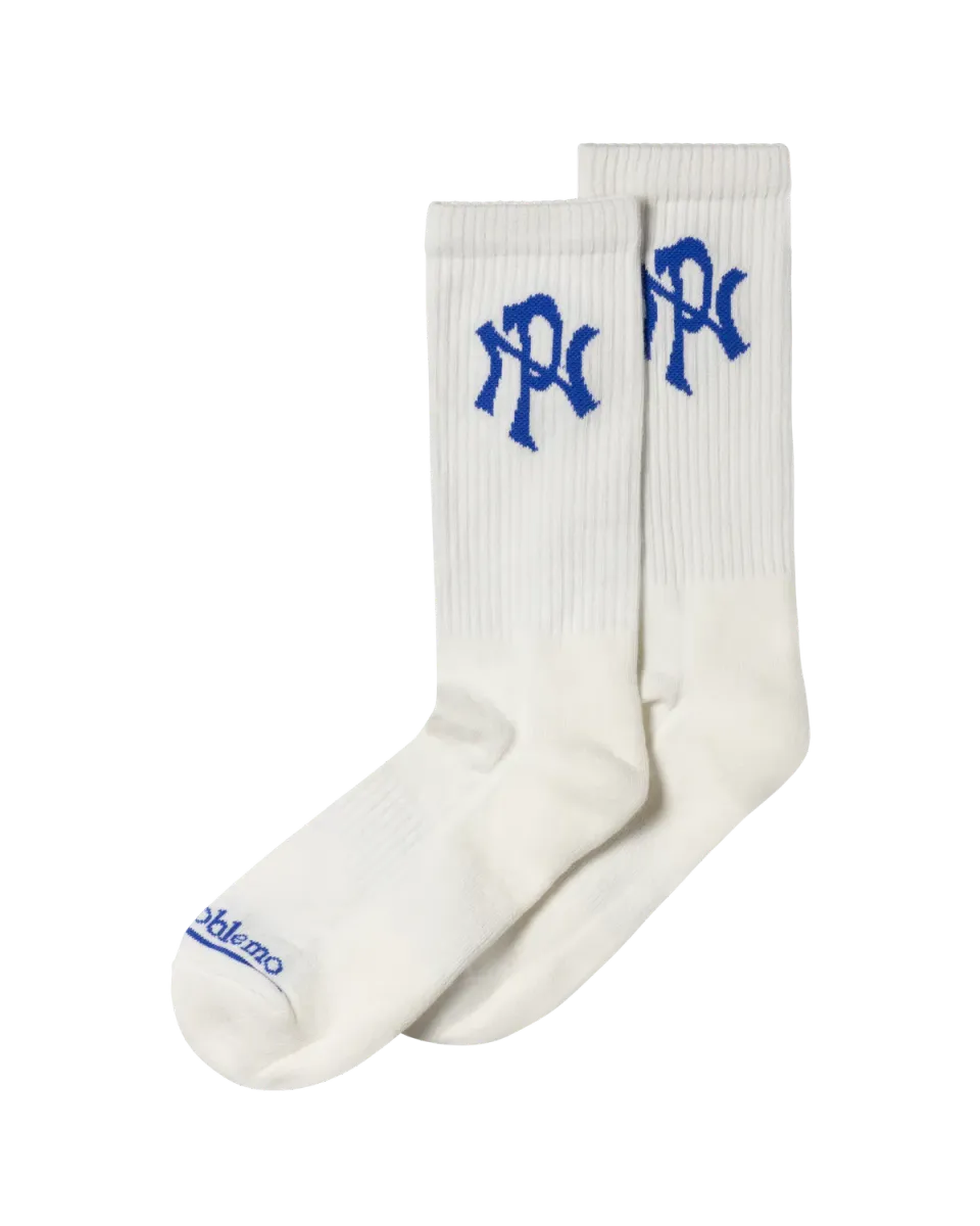 No Problemo NYP Sock sosete albe talpa groasa