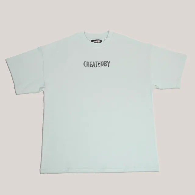 CREATEDBY Culture Blue Pastel tricou albastru pastel