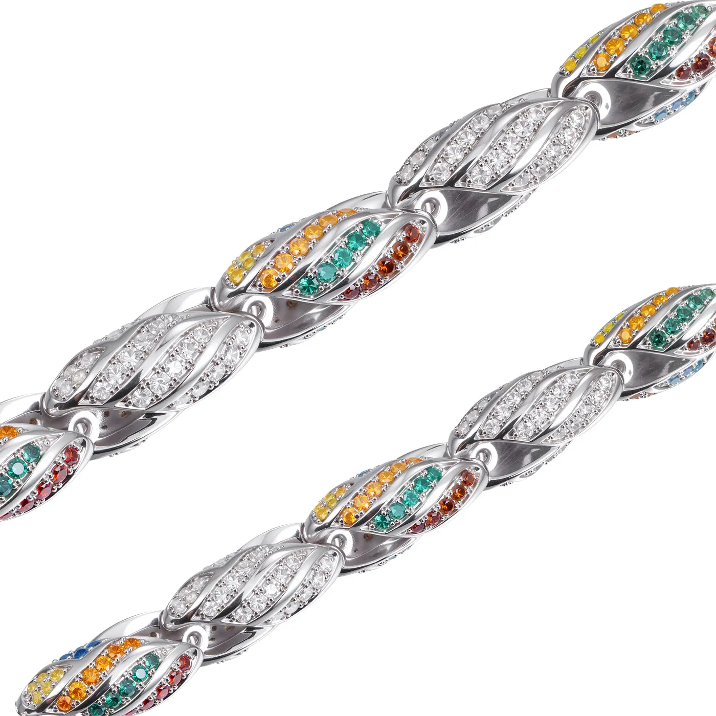 COOGI Outback bratara aur alb placat 7 inch 6mm