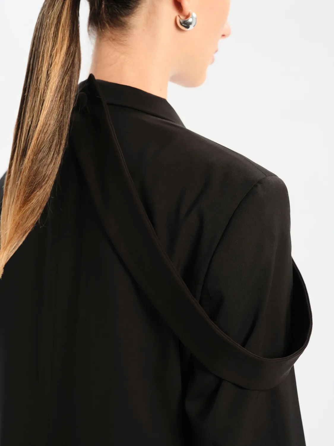 Dualitae ANAIS costum negru dama sacou + pantaloni lana