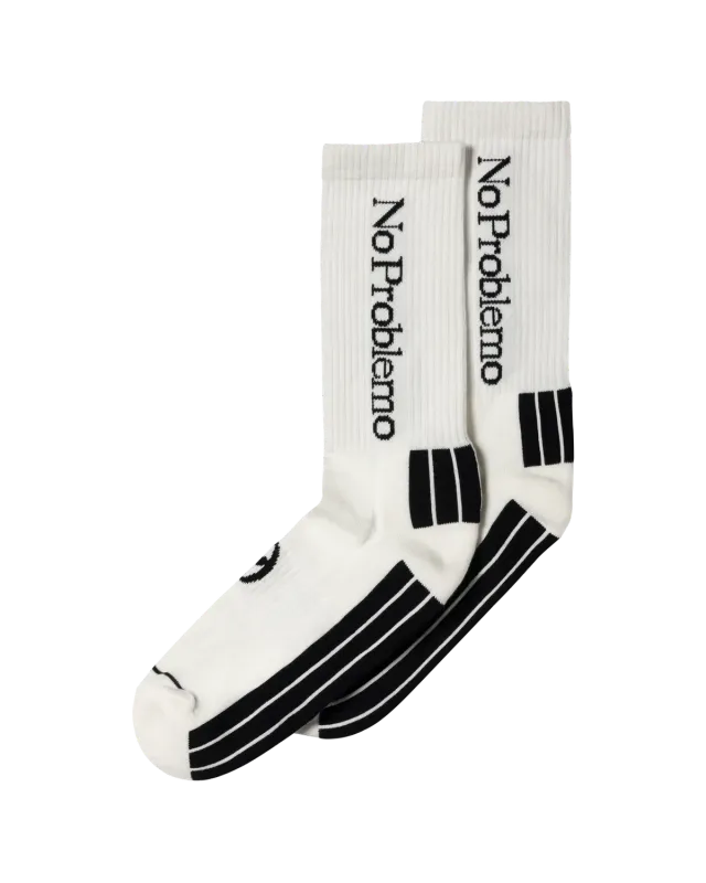 No Problemo Sock sosete albe mix sport
