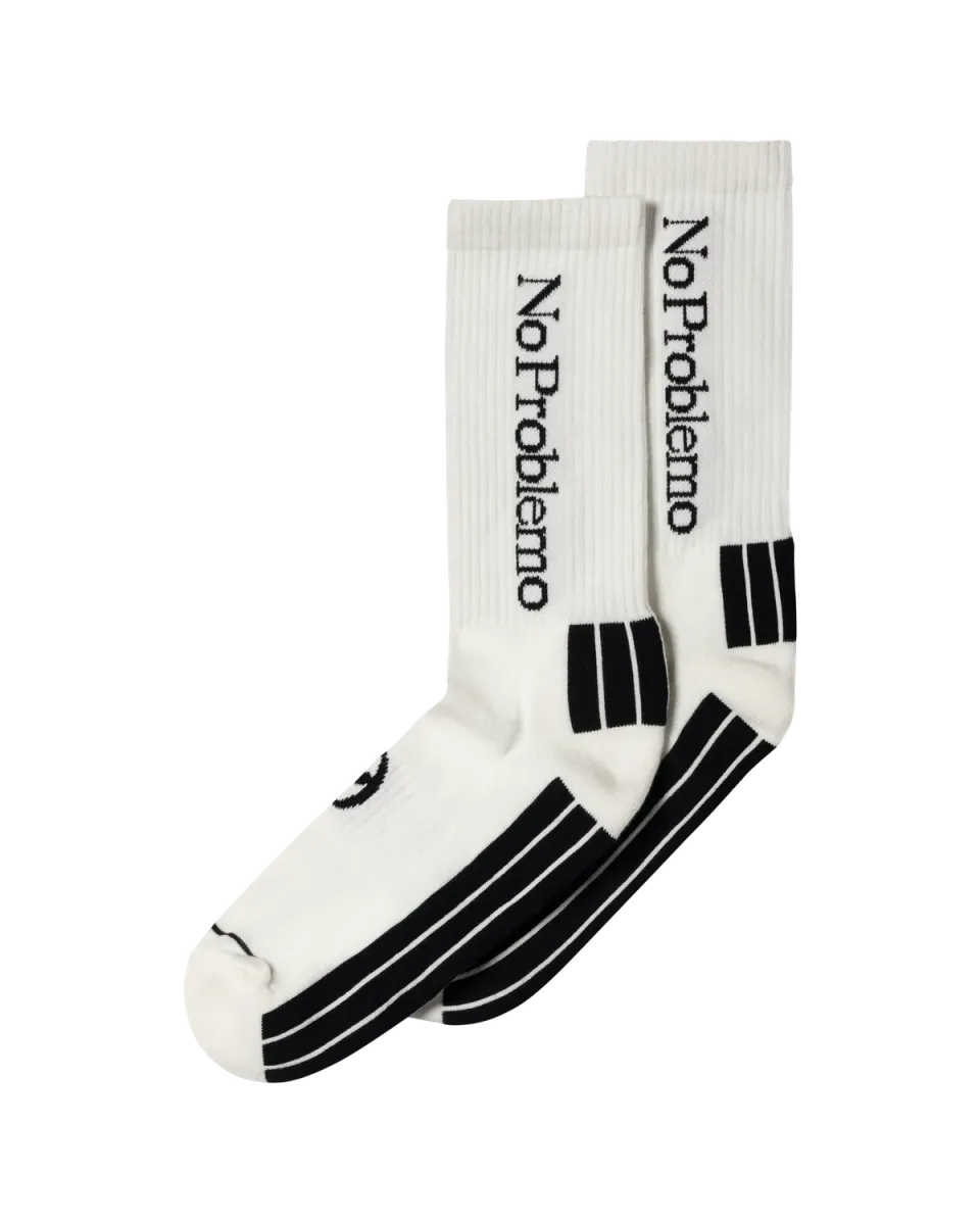 No Problemo Sock sosete albe mix sport