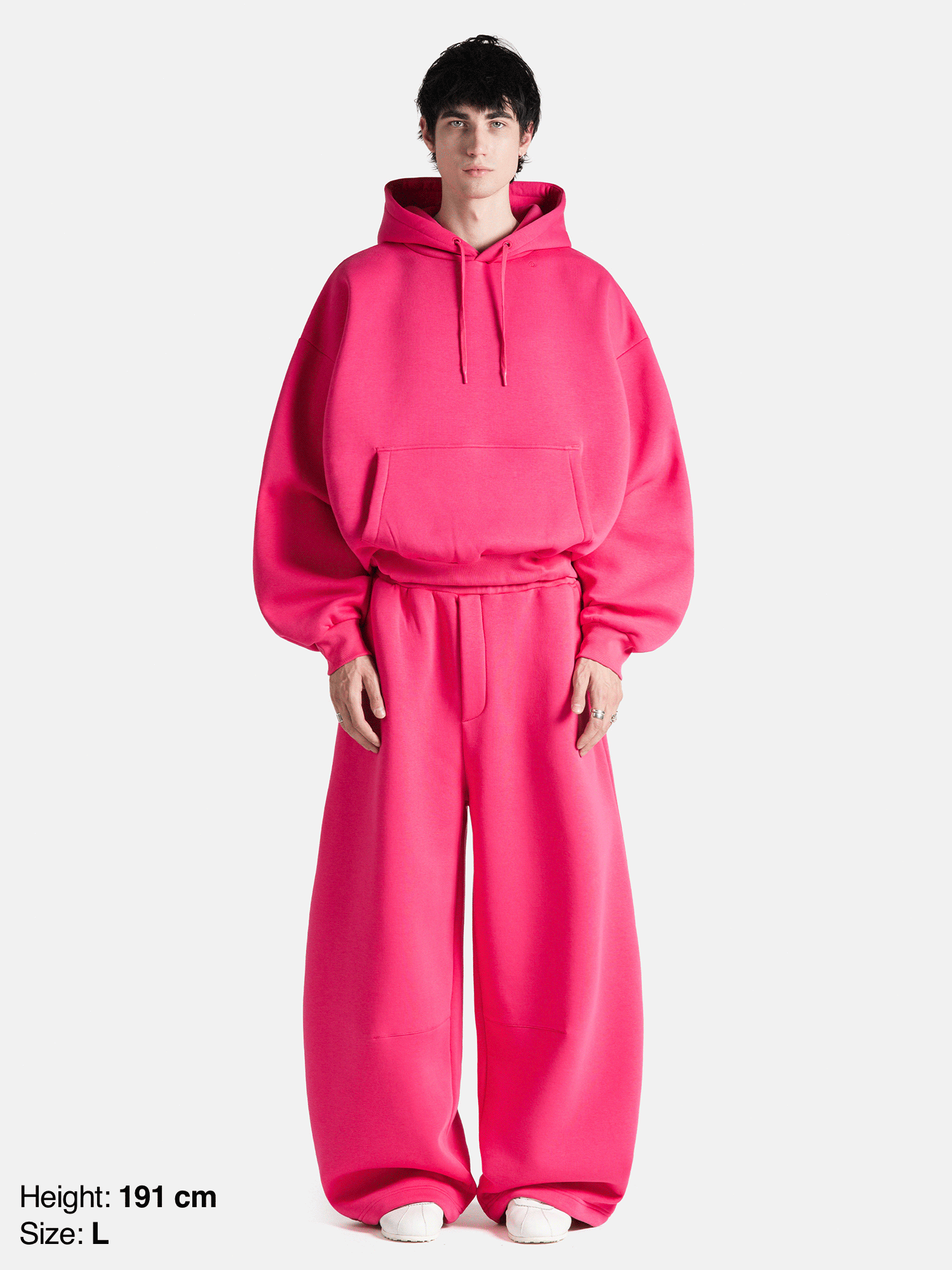 Enrage Bubble pantaloni sport roz grosi bumbac