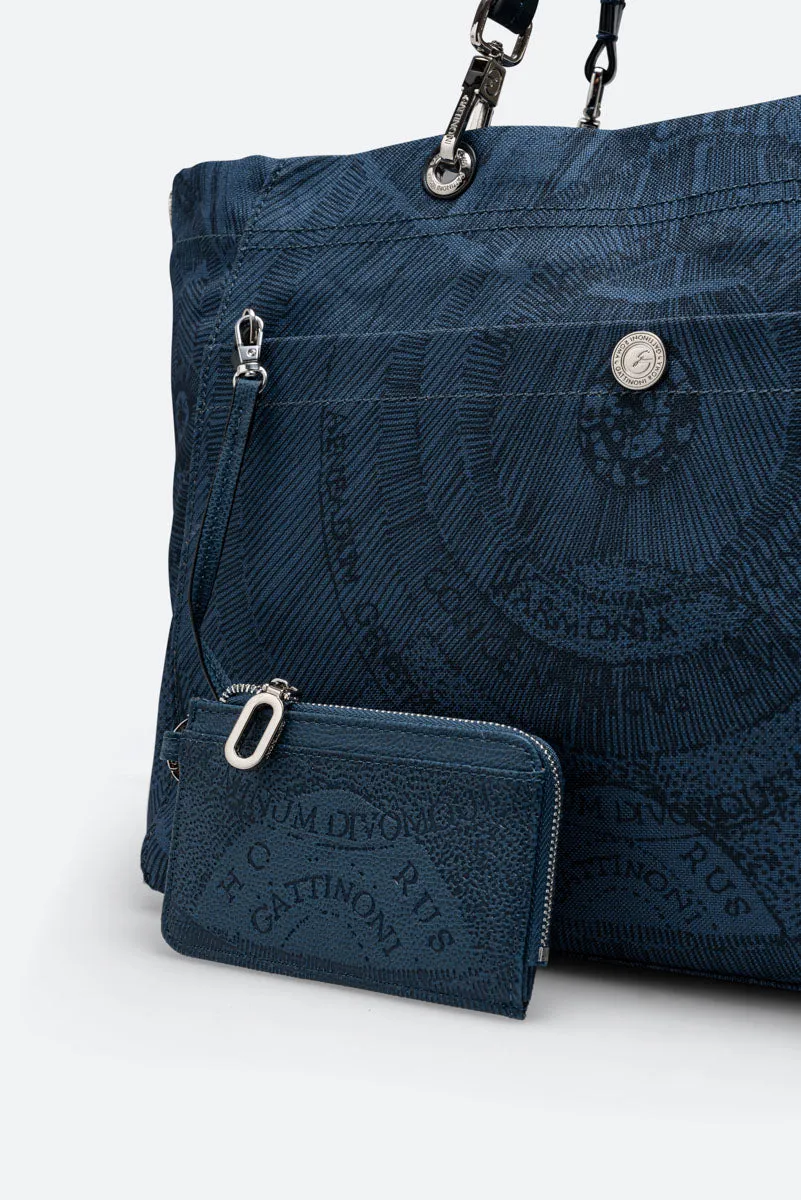 Gattinoni Maya Experience geanta umar albastra nylon