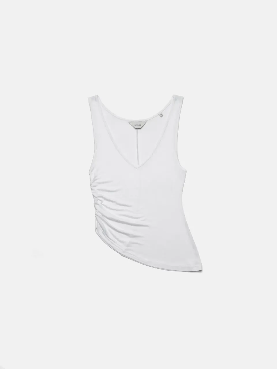 Enrage Scoop Neck Top maiou alb fluid