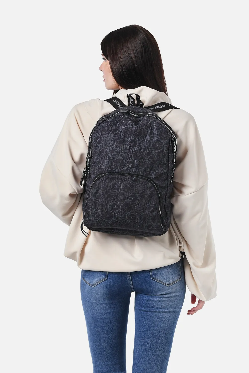 Gattinoni Teodosia Easychic rucsac pliabil negru voiaj