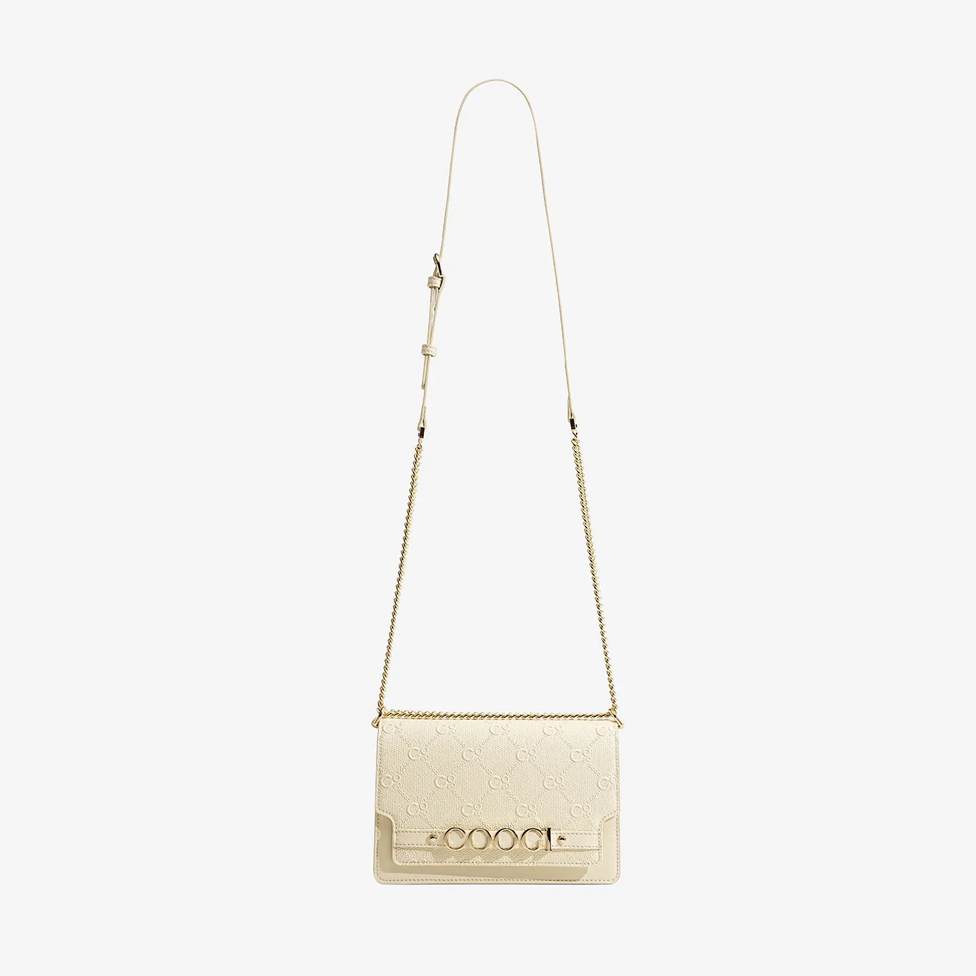 COOGI Capitola Crossbody geanta crem piele naturala