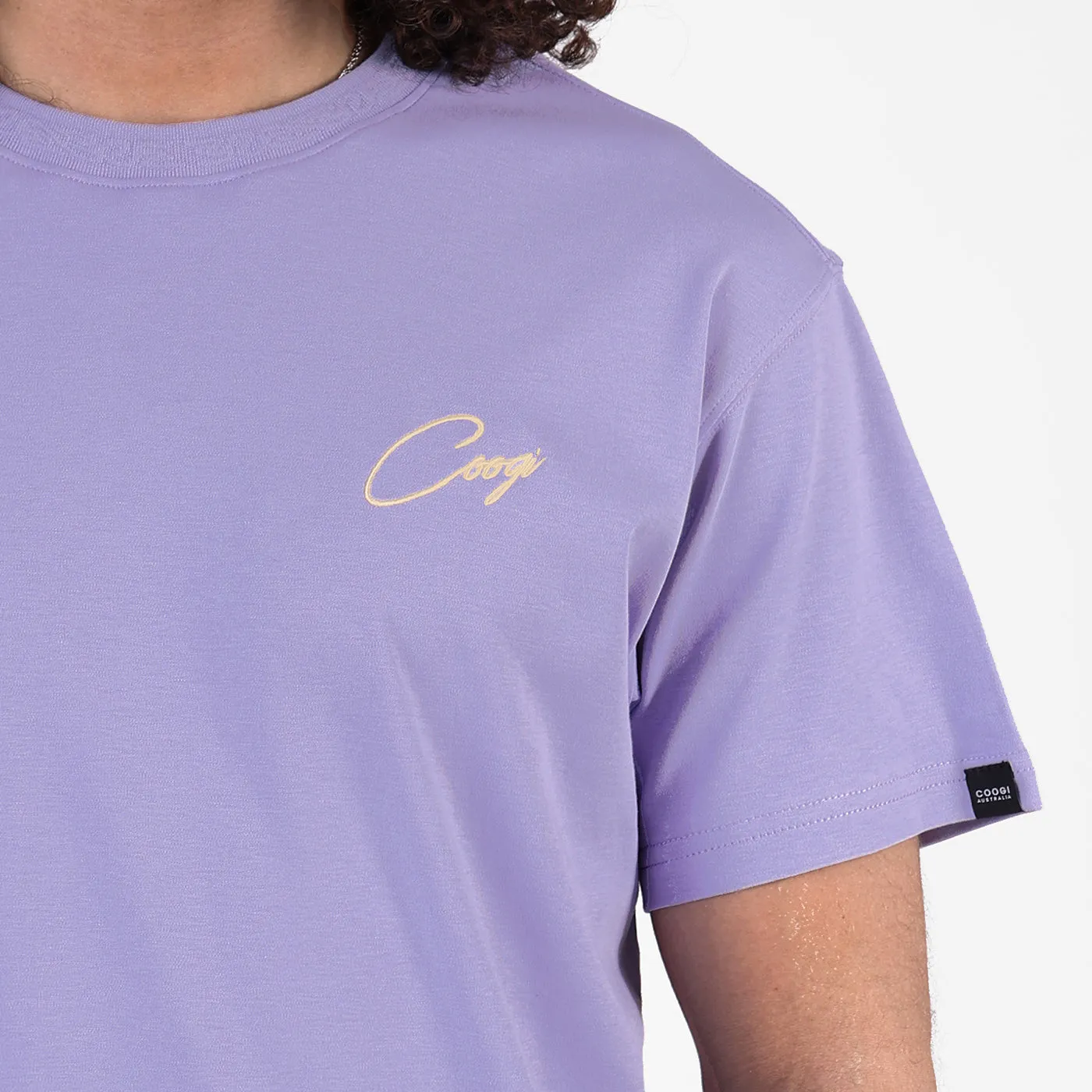 COOGI Script tricou bleu deschis bumbac