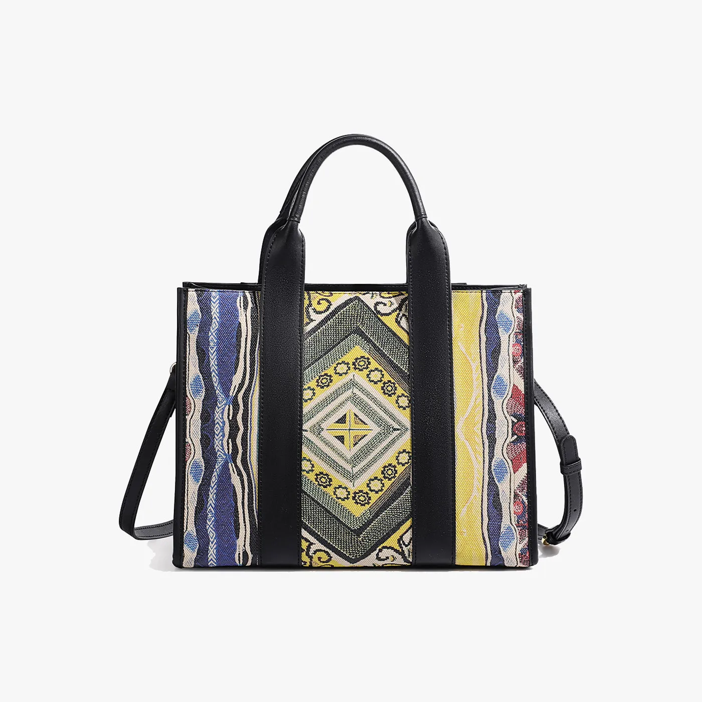 COOGI Hamptons geantă tote neagră piele sintetică