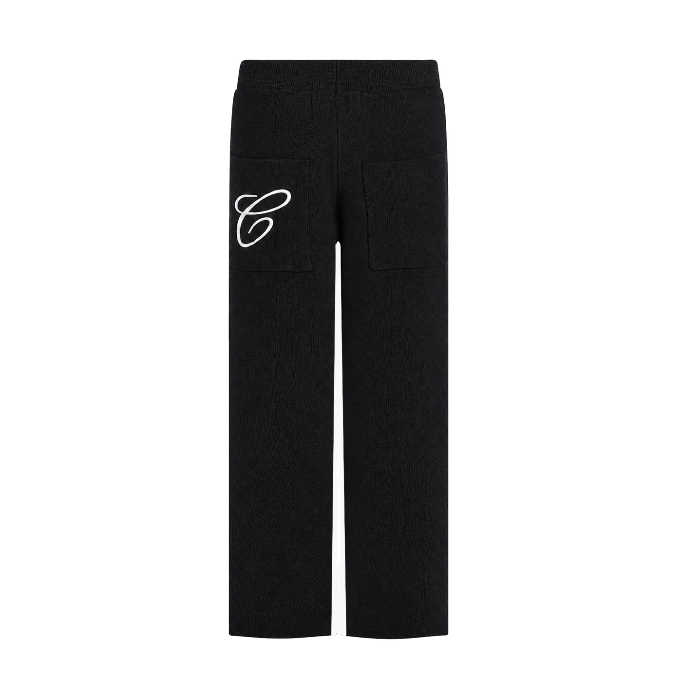 COOGI Heavy Weight Knit pantaloni negri bumbac