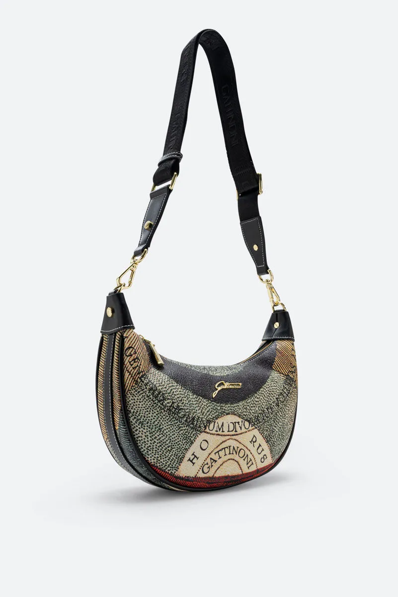 Gattinoni Planetarium Classic Small geanta hobo aurie