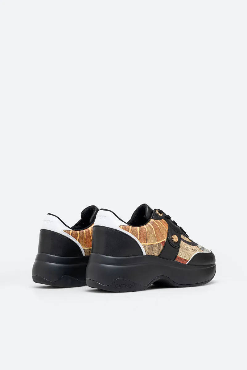 Gattinoni New Dafne PU Planetarium sneakers platforma albi