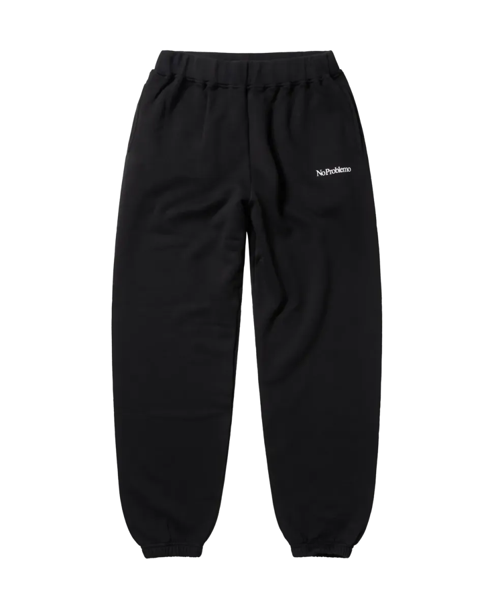 No Problemo Mini Problemo Sweatpant pantaloni negri bumbac