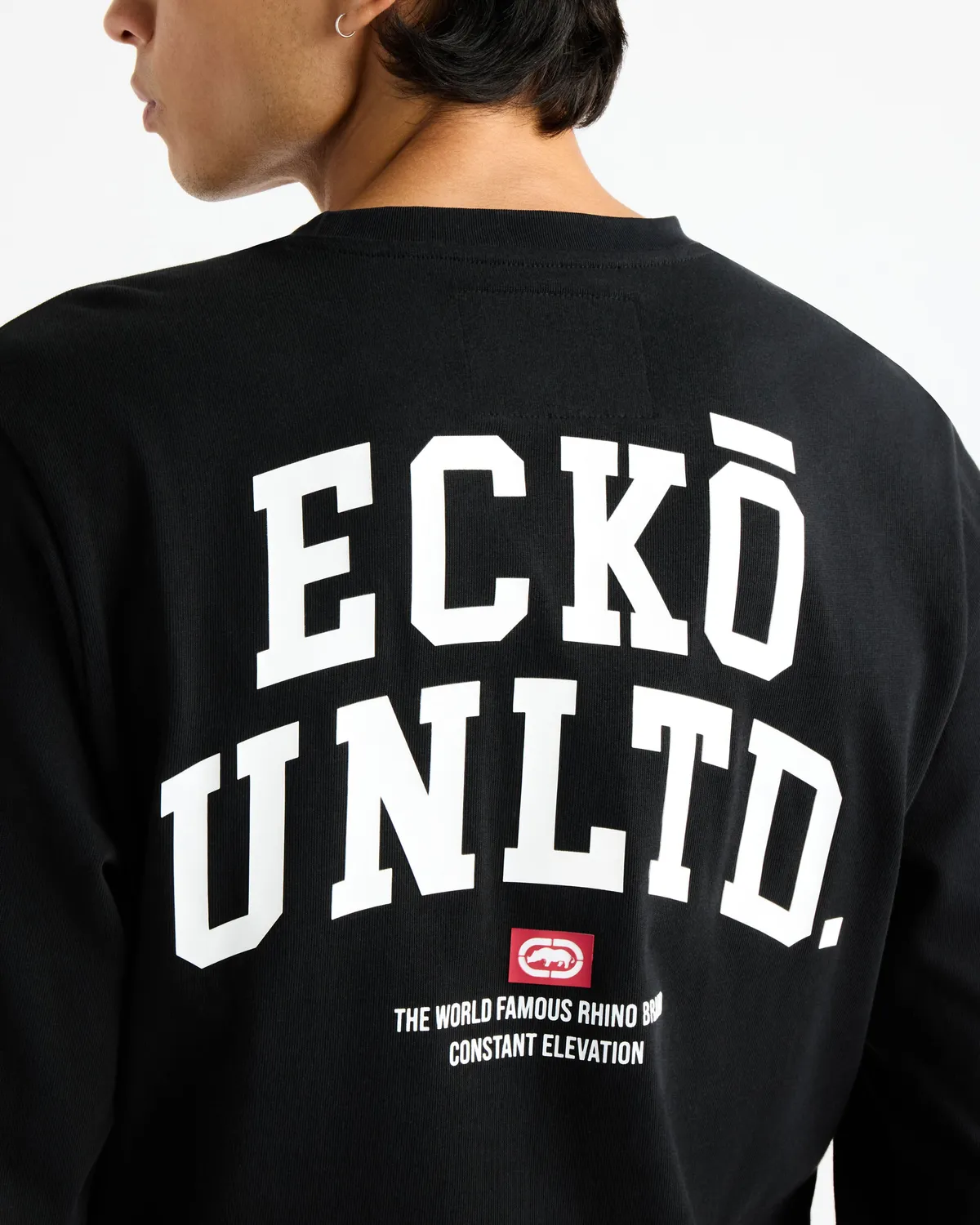 Ecko Red Classic Rhino Long Sleeve Tee bluza bumbac